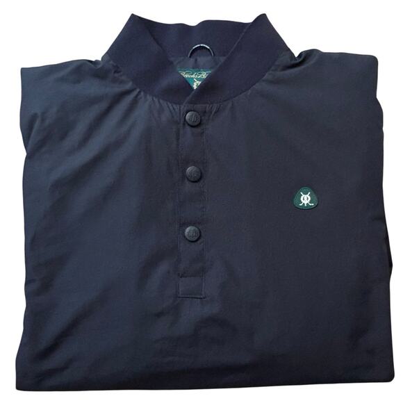 Brooks Brothers St. Andrews Links Pullover Windbreaker Navy Blue Logo XXL Men's - Picture 5 of 9